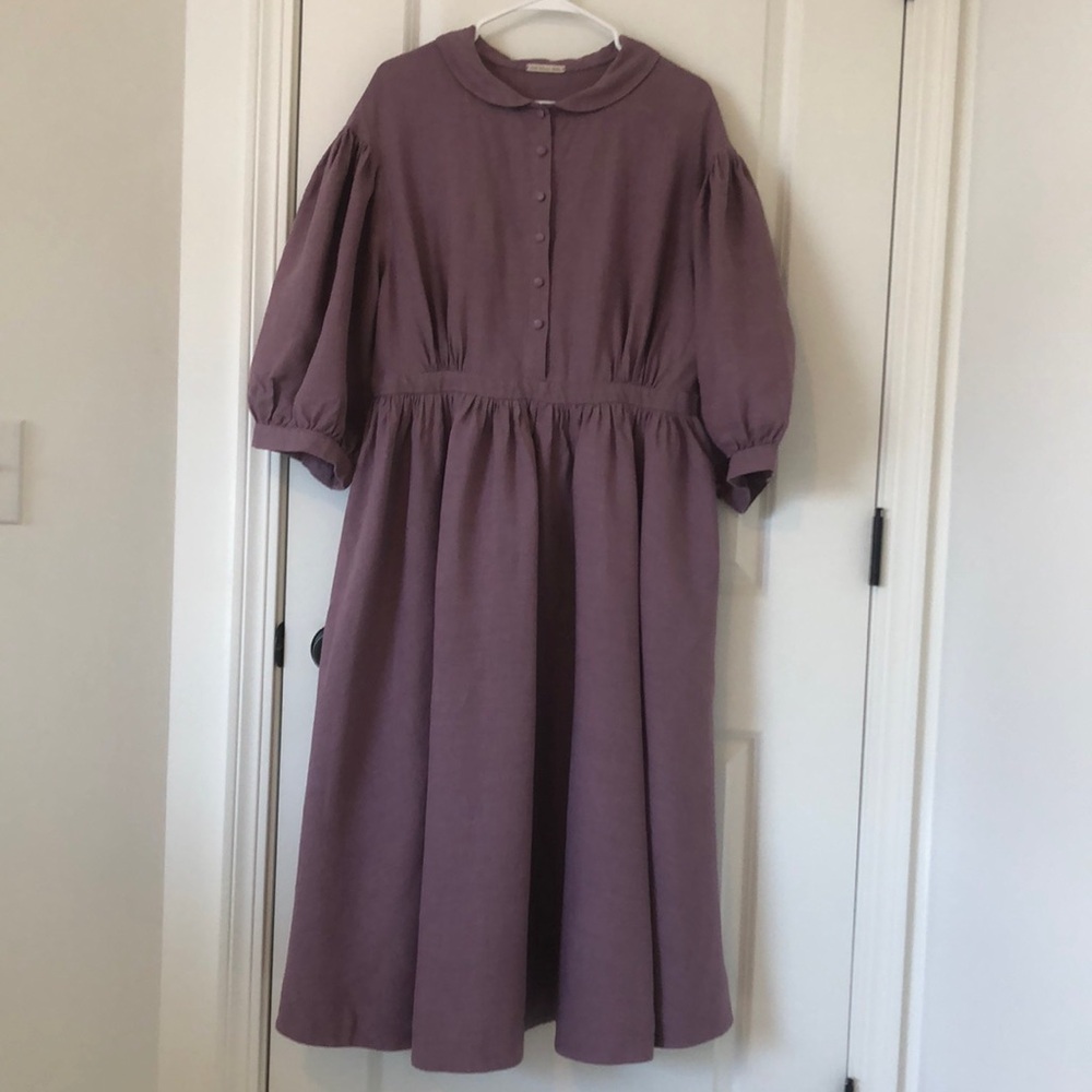 NEW little Women Atelier Meg Dress With 3/4 Sleeves / Linen Dress